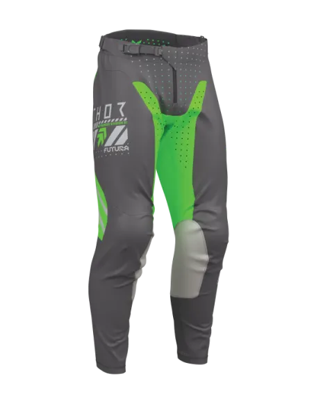 PANTALON THOR LAUNCHMODE FUTURA GRIS CLARO VERDE FLUOR