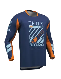 CAMISETA THOR LAUNCHMODE FUTURA NARANJA AZUL