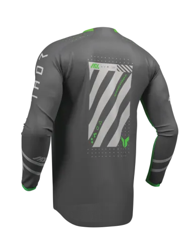 CAMISETA THOR LAUNCHMODE FUTURA GRIS VERDE FLUOR