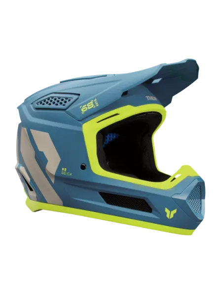 CASCO THOR FLEET FORGE AZUL GRIS MATE AMARILLO FLUOR