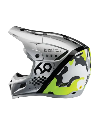 CASCO THOR REFLEX SPORT RIOT MIPS NEGRO GRIS MATE AMARILLO