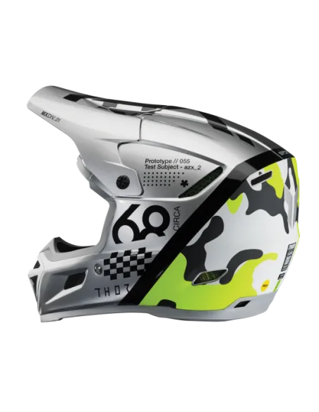 CASCO THOR REFLEX SPORT RIOT MIPS NEGRO GRIS MATE AMARILLO