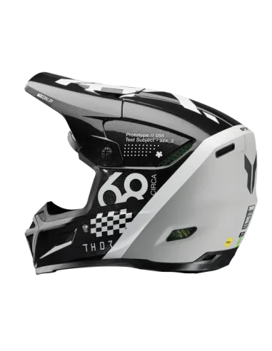 CASCO THOR REFLEX SPORT RIOT MIPS NEGROS GRIS MATE BLANCO
