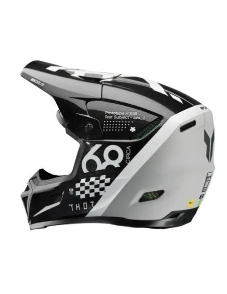 CASCO THOR REFLEX SPORT RIOT MIPS NEGROS GRIS MATE BLANCO