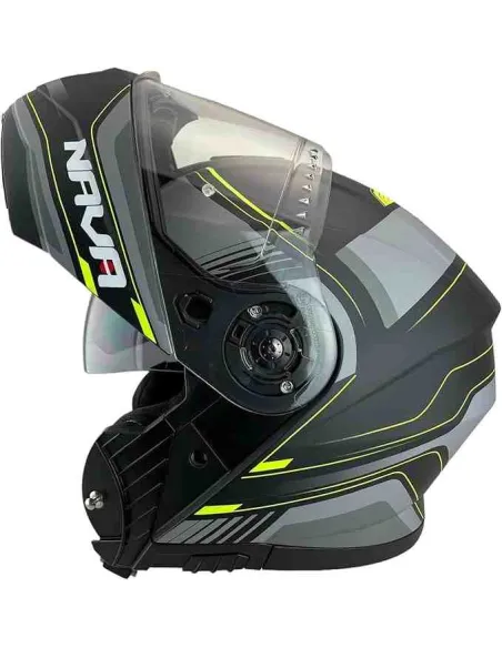 CASCO MODULAR NAVA SPRINT III NEGRO MATE AMARILLO FLUOR