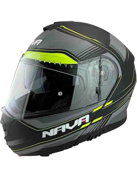 CASCO MODULAR NAVA SPRINT III NEGRO MATE AMARILLO FLUOR