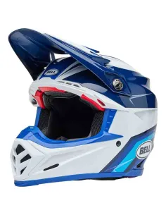 CASCO BELL MOTO 9S FLEX MERCHANT GLOSS AZUL