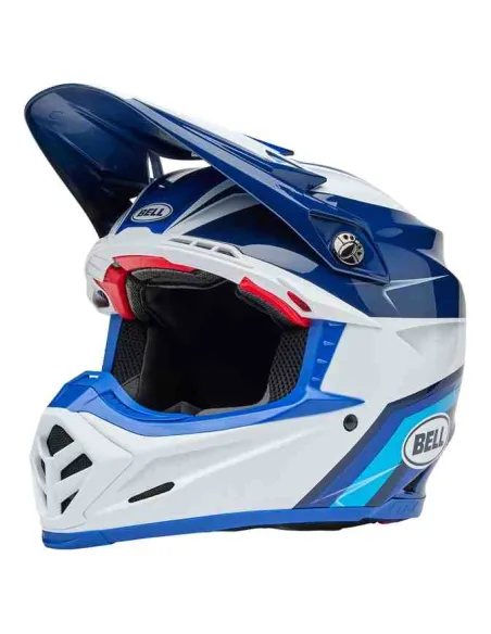 CASCO BELL MOTO 9S FLEX MERCHANT GLOSS AZUL