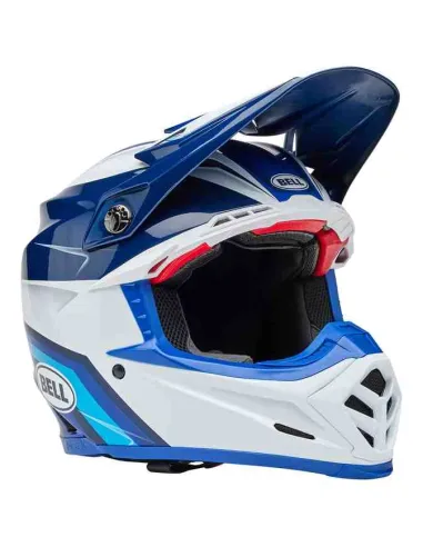CASCO BELL MOTO 9S FLEX MERCHANT GLOSS AZUL
