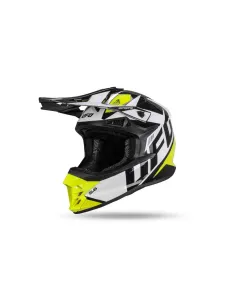 CASCO UFO INTREPID NEGRO BLANCO AMARILLO FLUOR