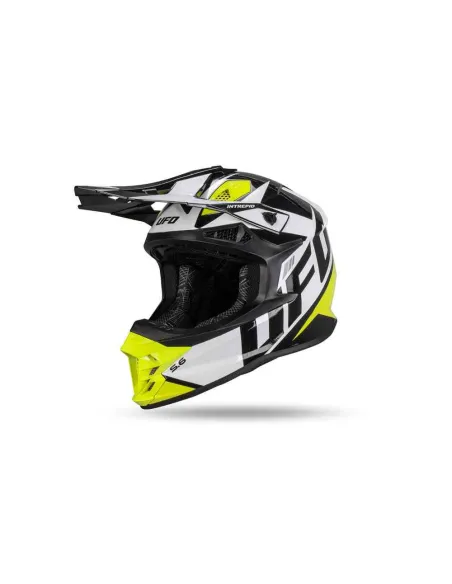 CASCO UFO INTREPID NEGRO BLANCO AMARILLO FLUOR