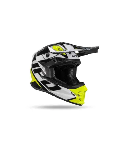 CASCO UFO INTREPID NEGRO BLANCO AMARILLO FLUOR