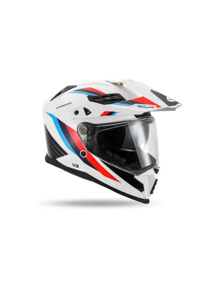 CASCO UFO COSMOS BLANCO ROJO
