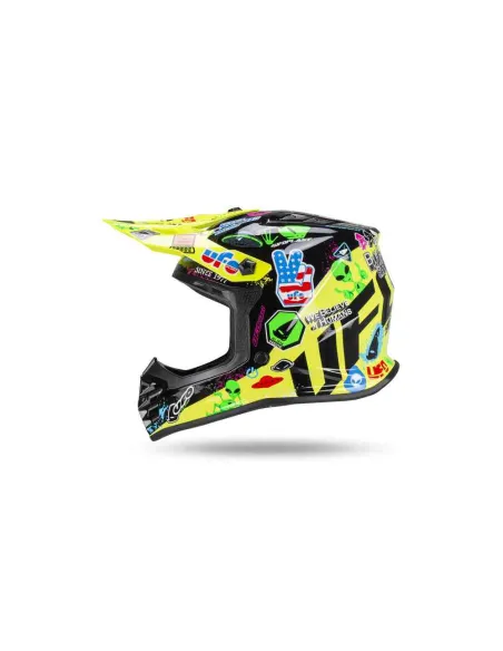 CASCO UFO NIÑO GIALLO GRAPHIC
