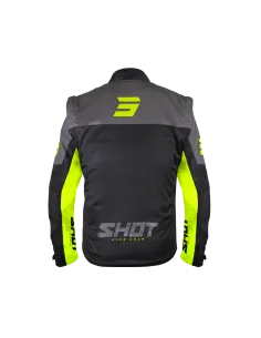 CHAQUETA SOFTSHELL SHOT LITE NEGRA AMARILLO FLUOR 2