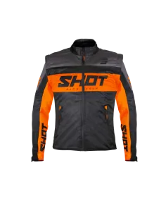 CHAQUETA SOFTSHELL SHOT LITE NEGRA NARANJA