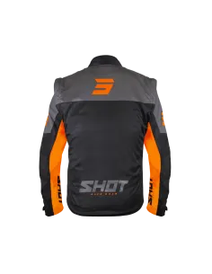 CHAQUETA SOFTSHELL SHOT LITE NEGRA NARANJA 2