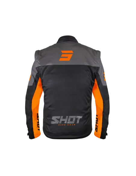 CHAQUETA SOFTSHELL SHOT LITE NEGRA NARANJA