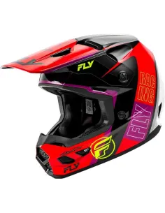 CASCO FLY RACING KINETIC RALLY ROJO NEGRO BLANCO