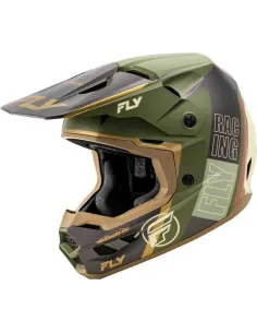 CASCO FLY RACING KINETIC RALLY MATTE MOSS GREY CAQUI