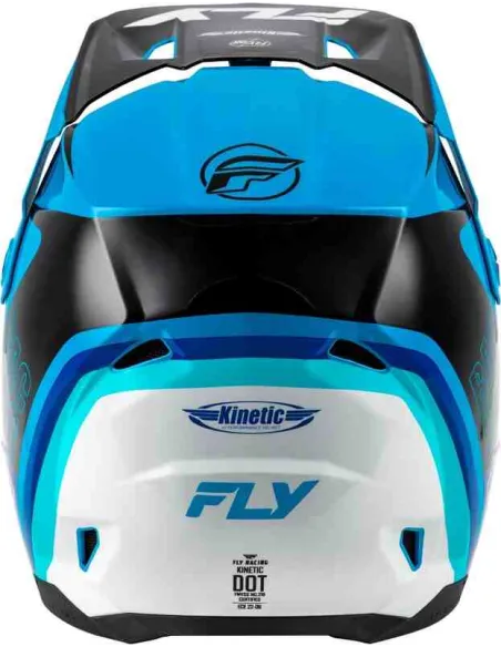 CASCO FLY RACING KINETIC RALLY AZUL NEGRO BLANCO