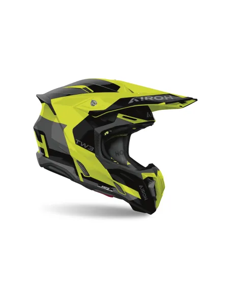 CASCO AIROH TWIST 3 FANCY AMARILLO GLOSS
