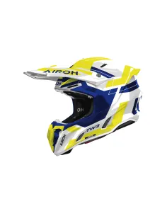 CASCO AIROH TWIST 3 FANCY AZUL AMARILLO GLOSS