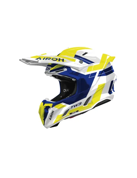 CASCO AIROH TWIST 3 FANCY AZUL AMARILLO GLOSS