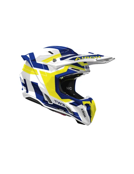 CASCO AIROH TWIST 3 FANCY AZUL AMARILLO GLOSS
