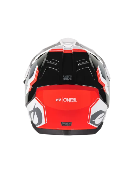 CASCO ONEAL D-SRS NOMAD NEGRO BLANCO ROJO