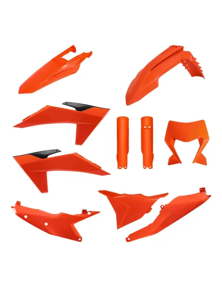 KIT PLASTICOS POLISPORT KTM EXC/EXC-F 24-25 NARANJA