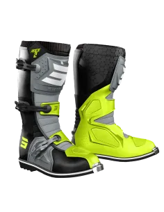 BOTAS SHOT RACE 2 NEGRA GRIS AMARILLO FLUOR