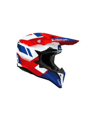 CASCO AIROH WRAAAP VISION ROJO AZUL GLOSS