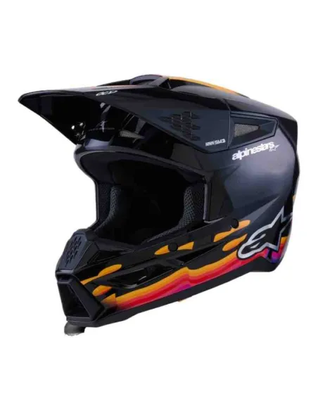 CASCO ALPINESTARS SM3 ECE06 FORCE NEGRO 