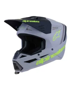 CASCO ALPINESTARS SM3 RADIUM GRIS NEGRO AMARILLO FLUOR