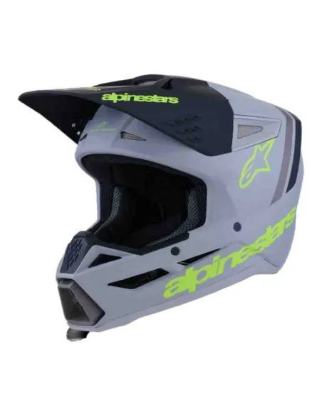 CASCO ALPINESTARS SM3 RADIUM GRIS NEGRO AMARILLO FLUOR