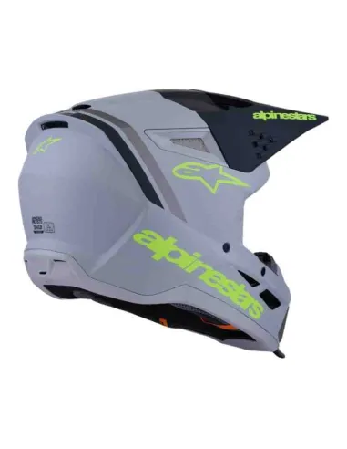 CASCO ALPINESTARS SM3 RADIUM GRIS NEGRO AMARILLO FLUOR