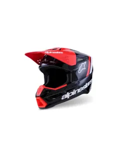 CASCO ALPINESTARS SM3 RADIUM NEGRO ROJO BLANCO