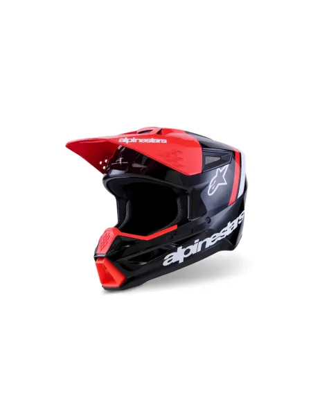 CASCO ALPINESTARS SM3 RADIUM NEGRO ROJO BLANCO