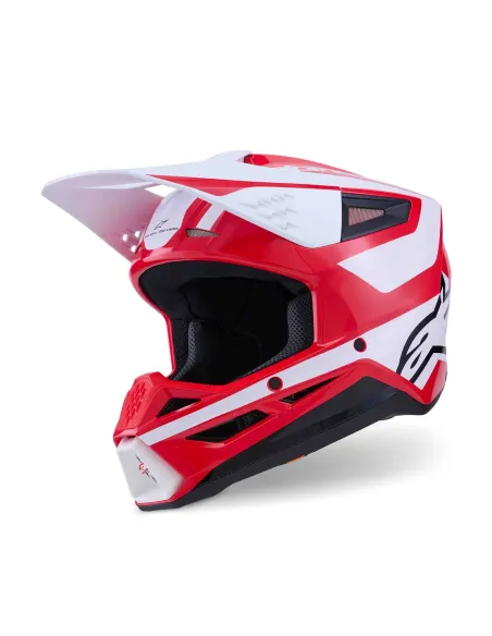CASCO ALPINESTARS SM3 HEAT NEGRO ROJO BLANCO