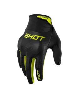 GUANTES SHOT DRIFT ONIX NEGROS AMARILLO FLUOR