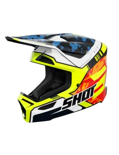CASCO SHOT FURIOUS FLASH BLUE NEON YELLOW GLOSSY