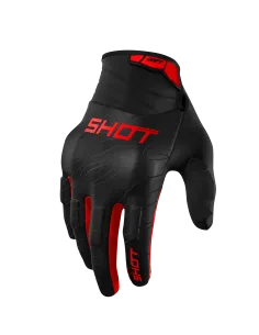 GUANTES SHOT DRIFT ONIX ROJOS
