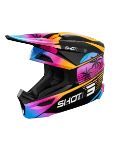 CASCO SHOT FURIOUS MIAMI NARANJA GLOSSY