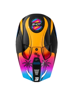 CASCO SHOT FURIOUS MIAMI NARANJA GLOSSY 2