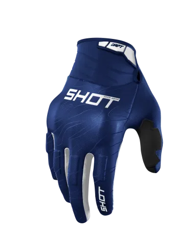 GUANTES SHOT DRIFT ONIX AZULES