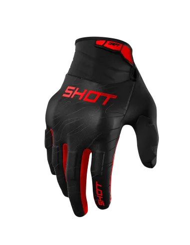 GUANTES SHOT DRIFT ONIX ROJOS