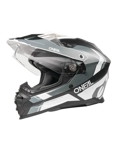 CASCO ONEAL D-SRS NOMAD NEGRO BLANCO GRIS