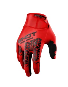 GUANTES SHOT VISION TECH ROJOS
