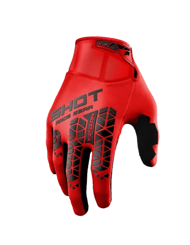 GUANTES SHOT VISION TECH ROJOS